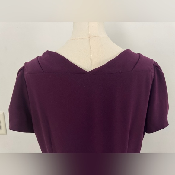 Prada Label Deep Purple Short Sleeve Dress Size 46 - Picture 10 of 16